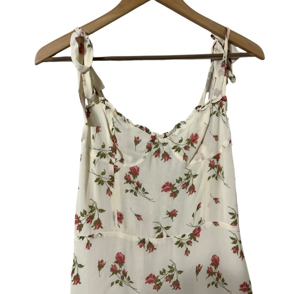 REFORMATION Christine Florence Pink Floral Mini Dress - Picture 4 of 8